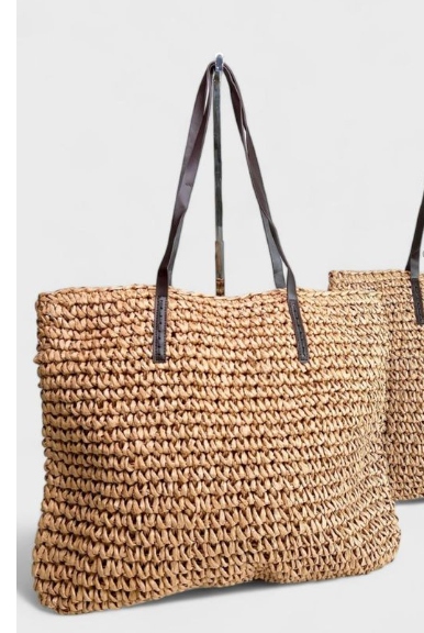 Bolsa tejida rectangular