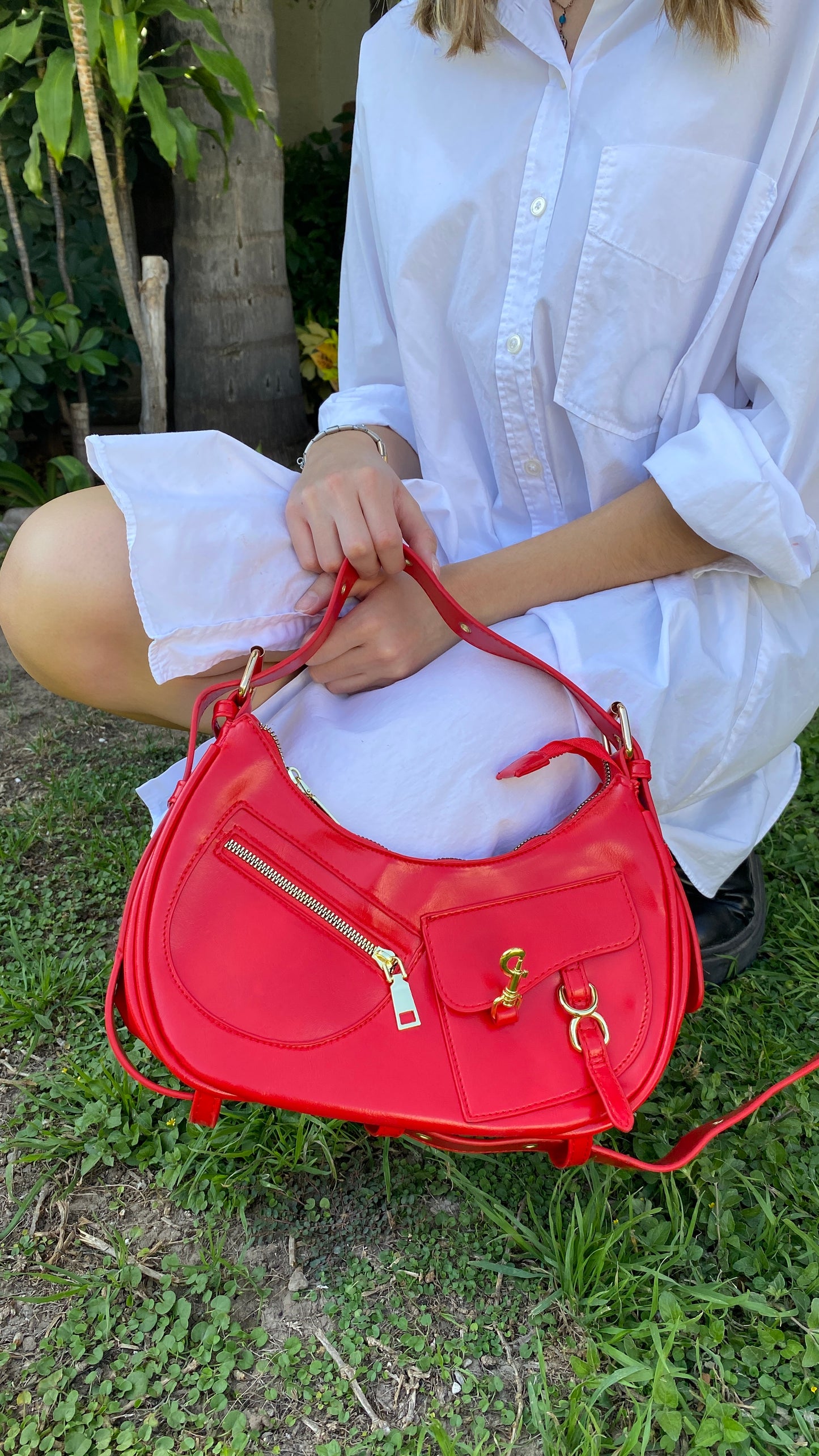 Bolsa al Hombro Rojo