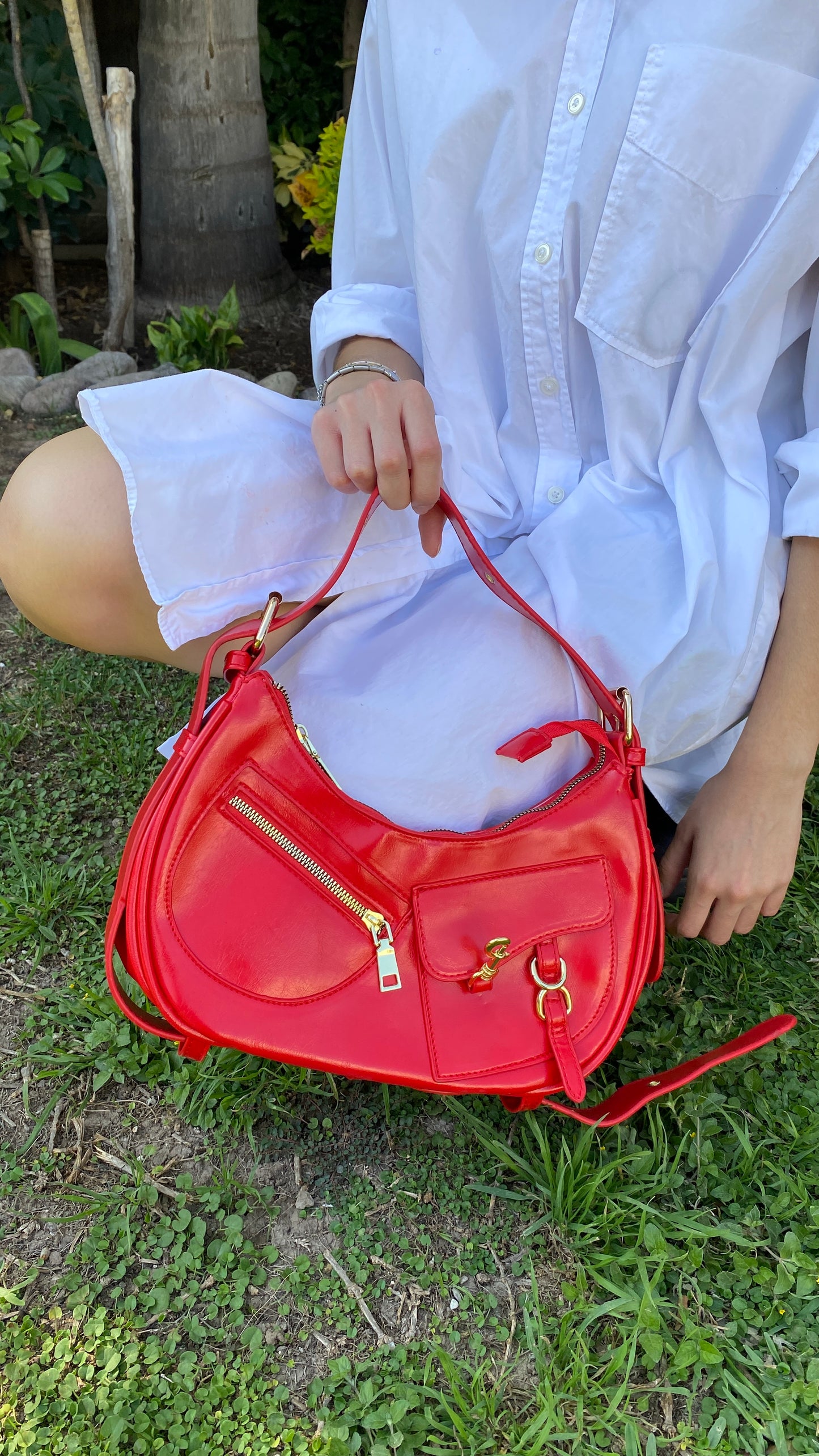 Bolsa al Hombro Rojo