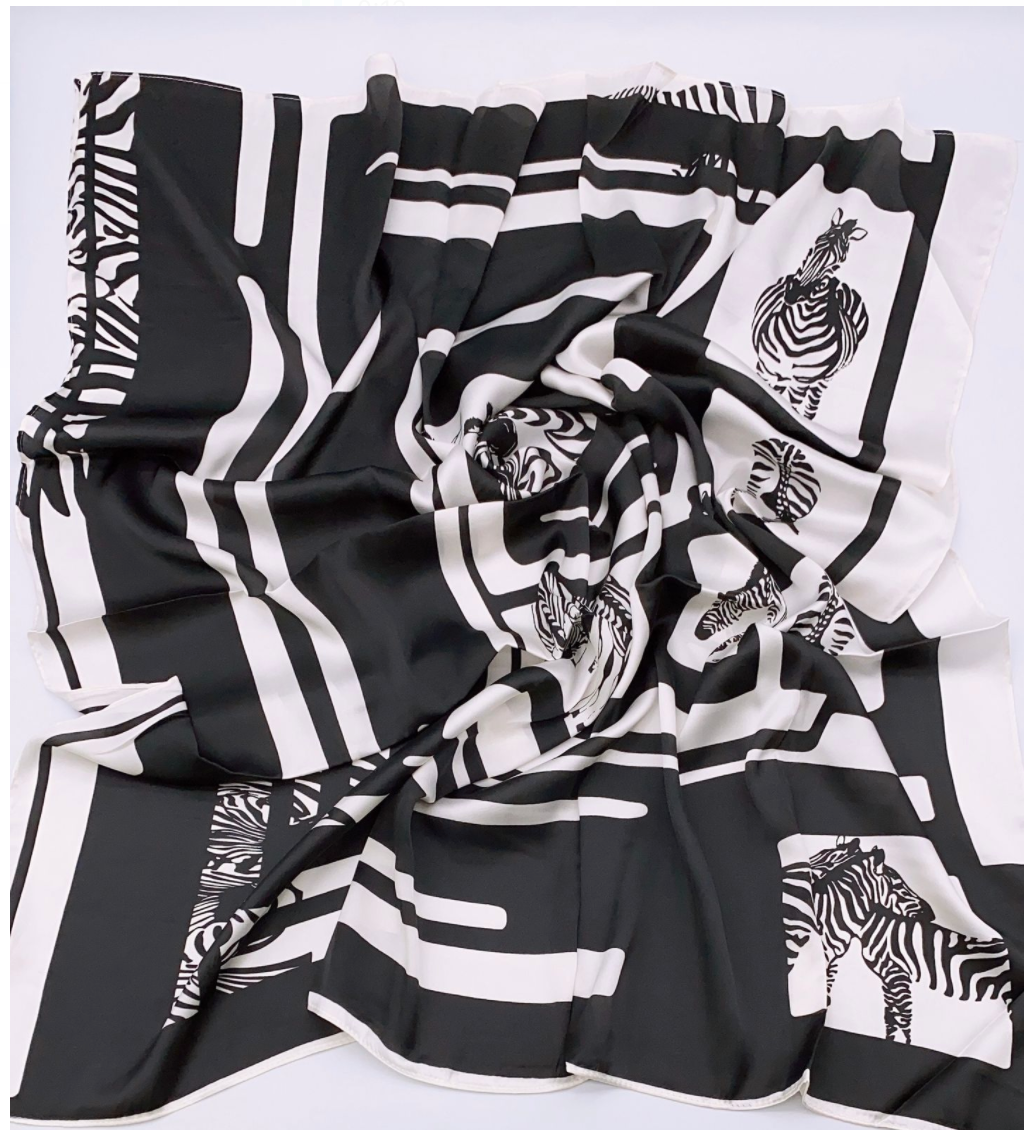 Pañuelo Zebra abstracta