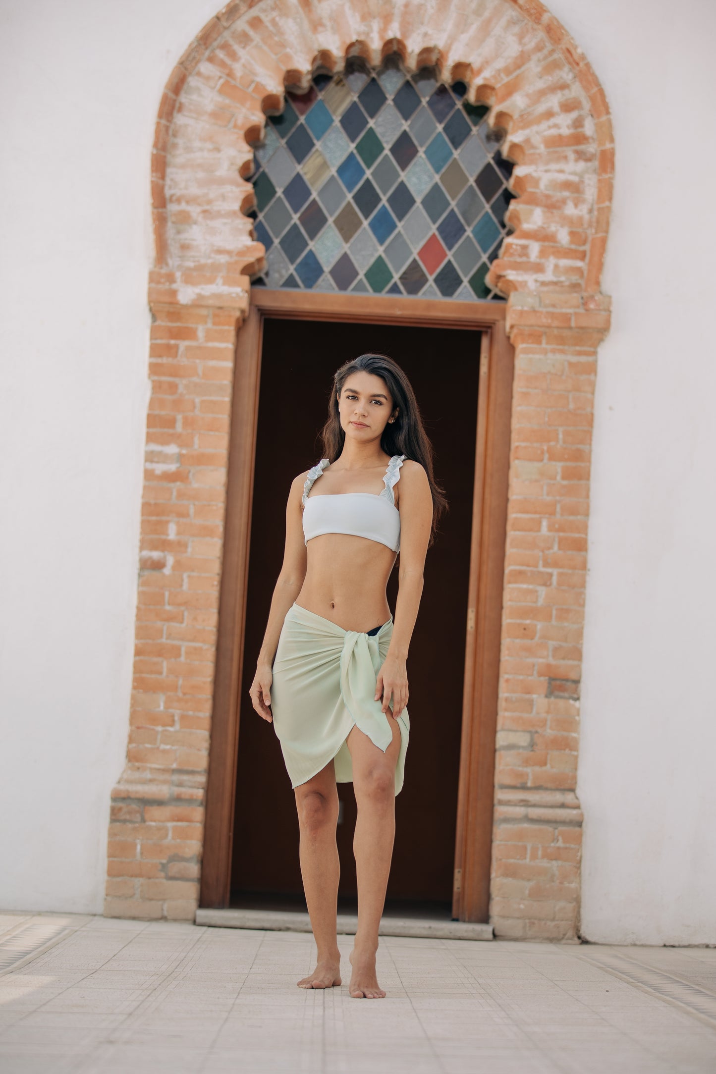 Pareo Liso Mini Verde Menta