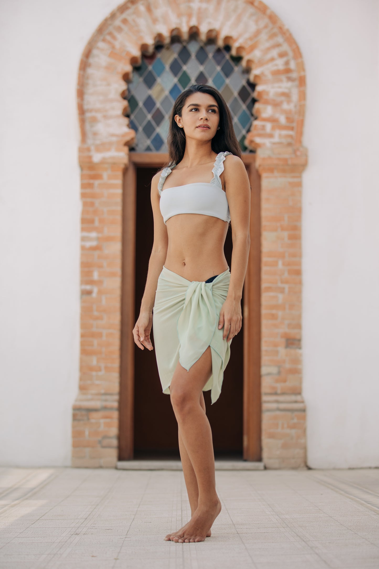 Pareo Liso Mini Verde Menta