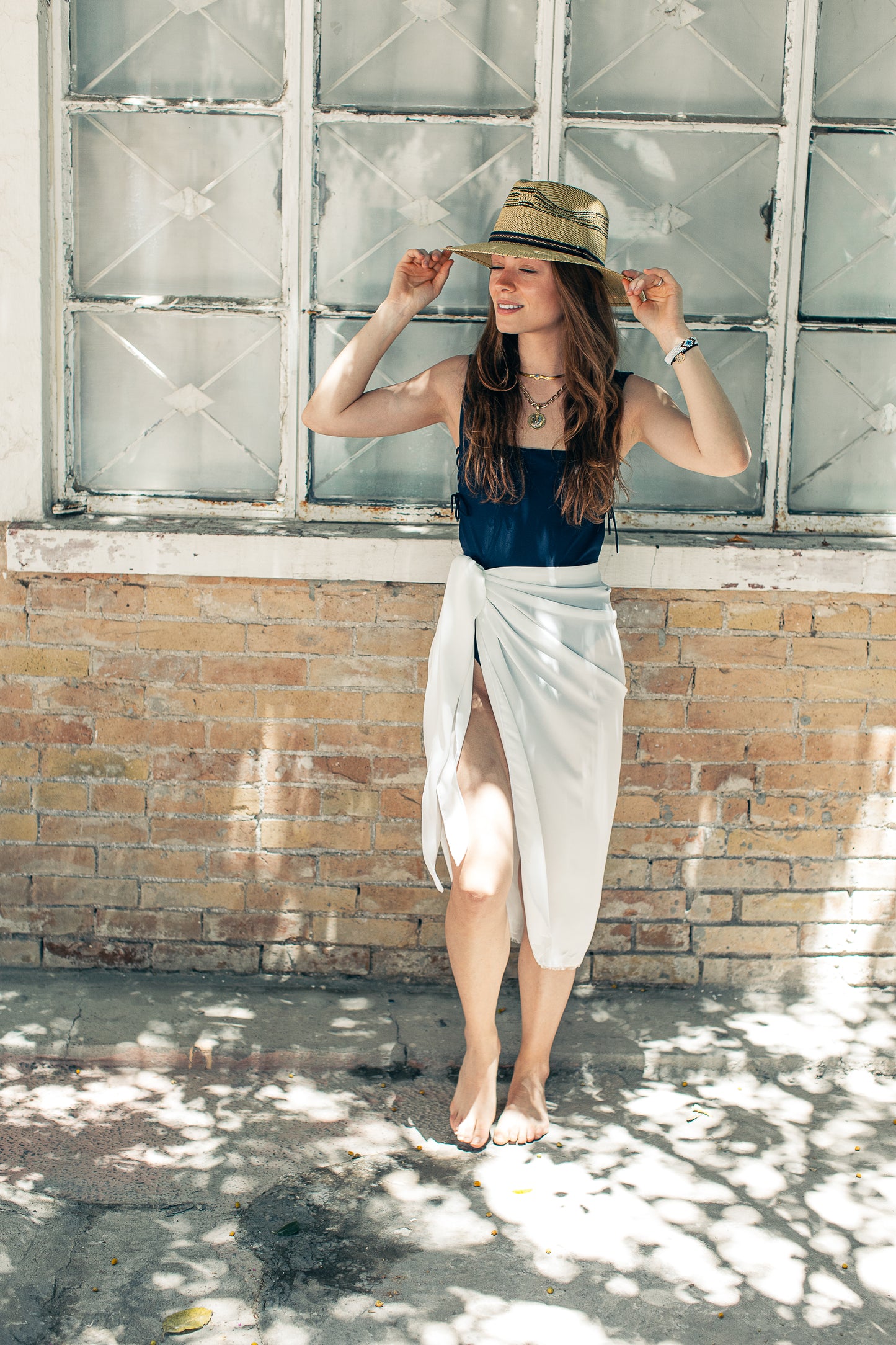 Pareo Liso Largo Blanco