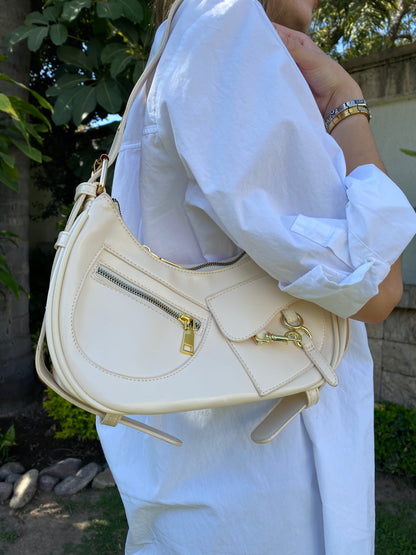 Bolsa al hombro Beige