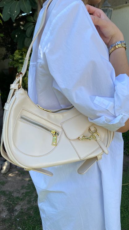 Bolsa al hombro Beige