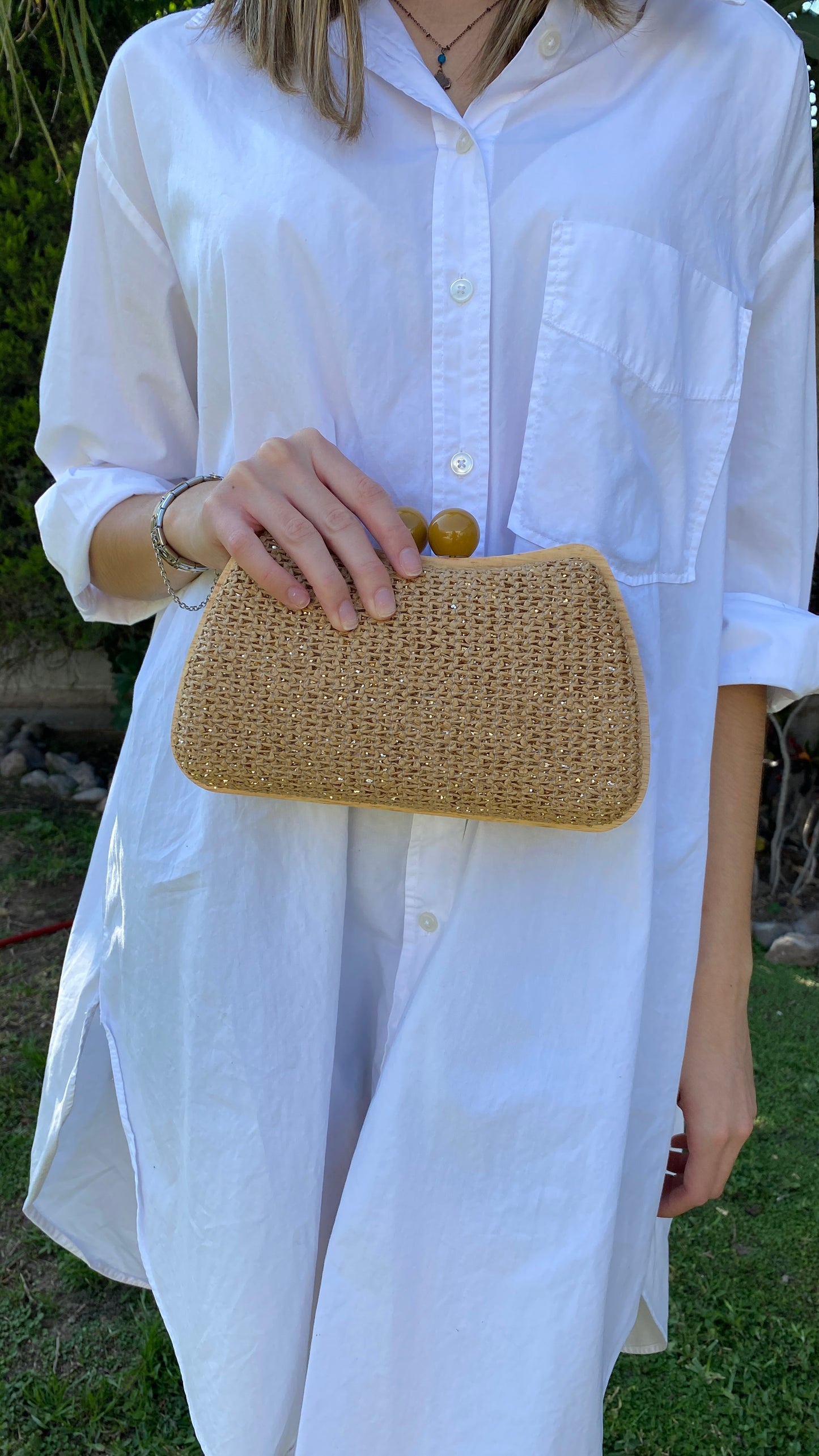 Bolsa 2 bolitas beige