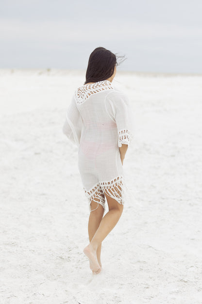 Kimono Etnico Blanco