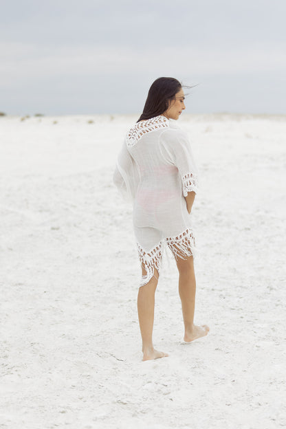 Kimono Etnico Blanco