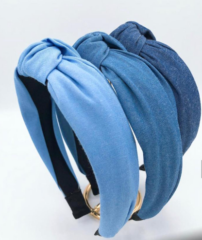 Diadema mezclilla clara