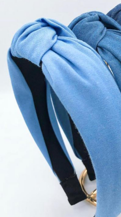 Diadema mezclilla clara