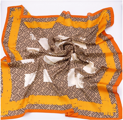 Pañuelo Naranja con cafe