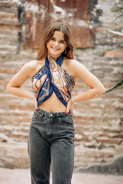 Pañuelo Marroqui Azul