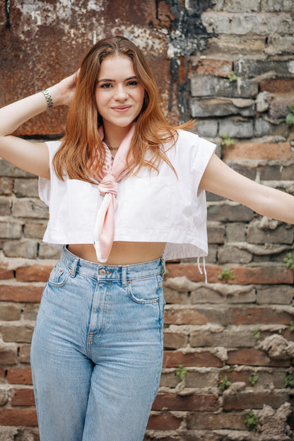 Pañuelo Baby Pink lineas