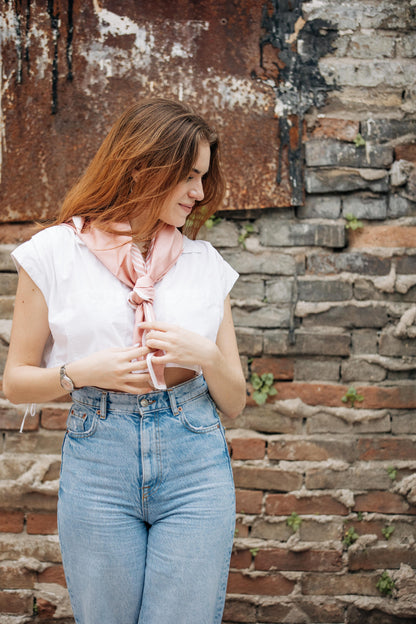 Pañuelo Baby Pink lineas