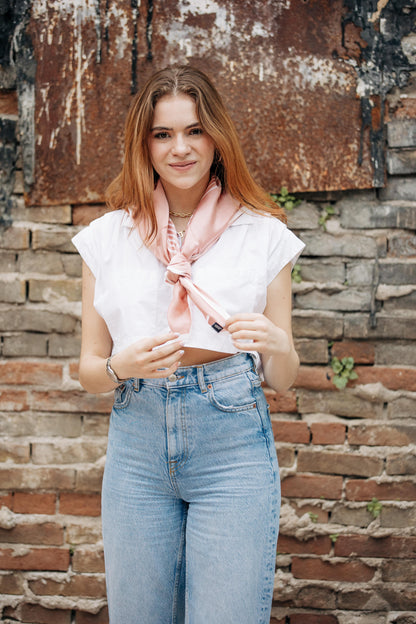 Pañuelo Baby Pink lineas