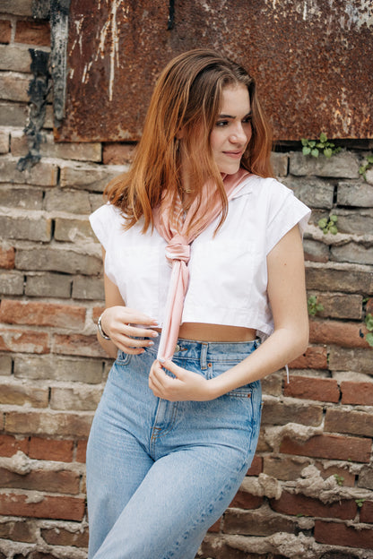 Pañuelo Baby Pink lineas