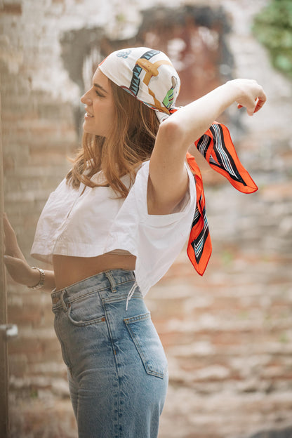 Pañuelo Caballos Marco Rojo