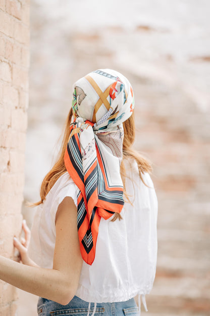 Pañuelo Caballos Marco Rojo