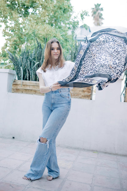 Pañuelo cadena y animalprint