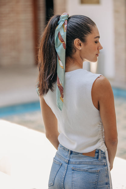 Pañuelo cadenas marco verde