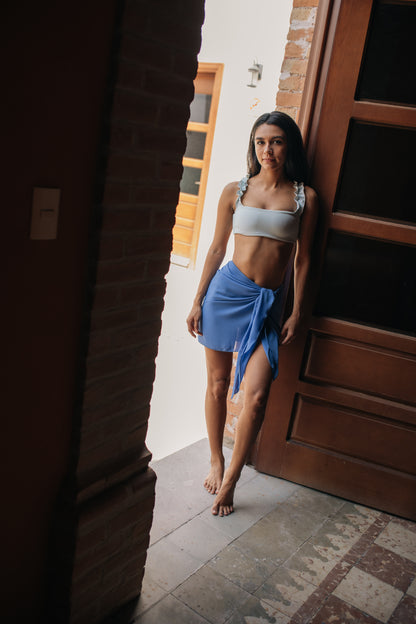 Pareo Liso Mini Azul