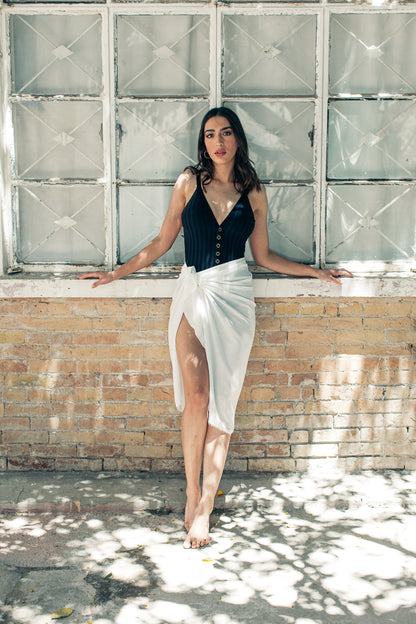 Pareo Liso Largo Blanco