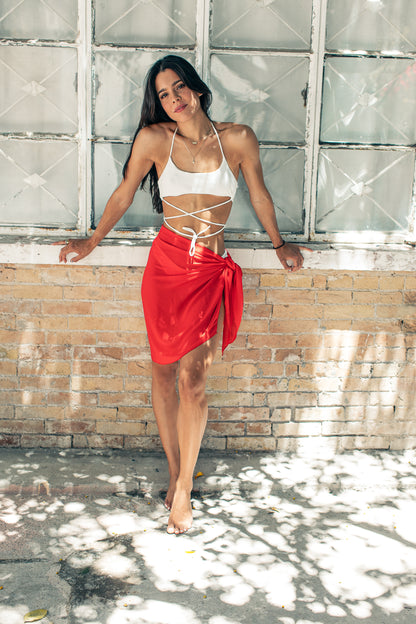 Pareo Liso Mini Rojo