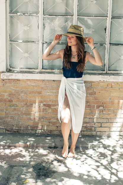 Pareo Liso Largo Blanco