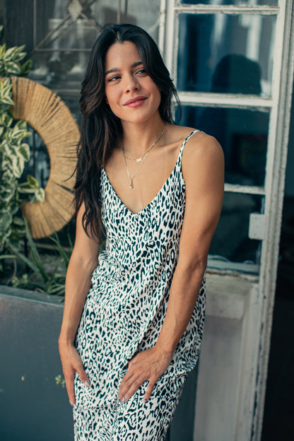 Vestido AP Cheetah Blanco