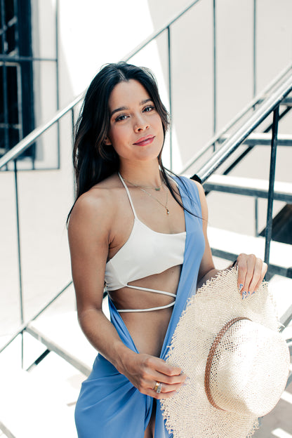 Bata UnHombro Baby Blue