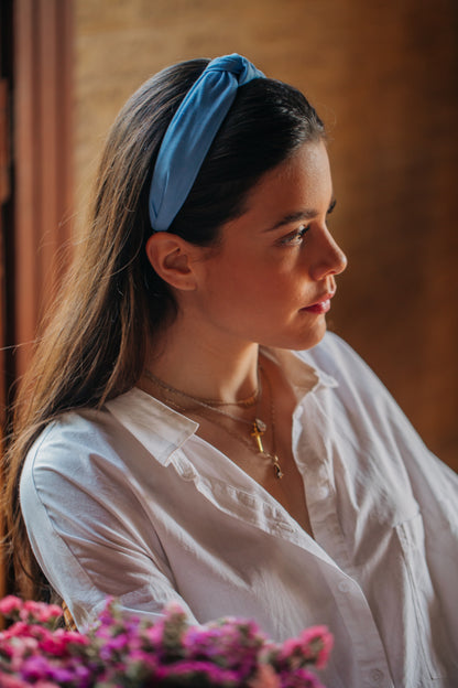 Diadema mezclilla clara