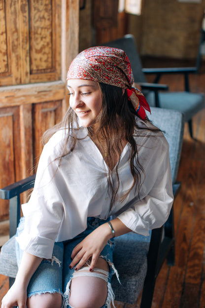 Pañuelo naturaleza rojo